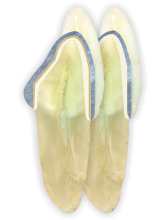 Querschnitt Teleskop mit Zirkonprimärteil, mit und ohne Galvano